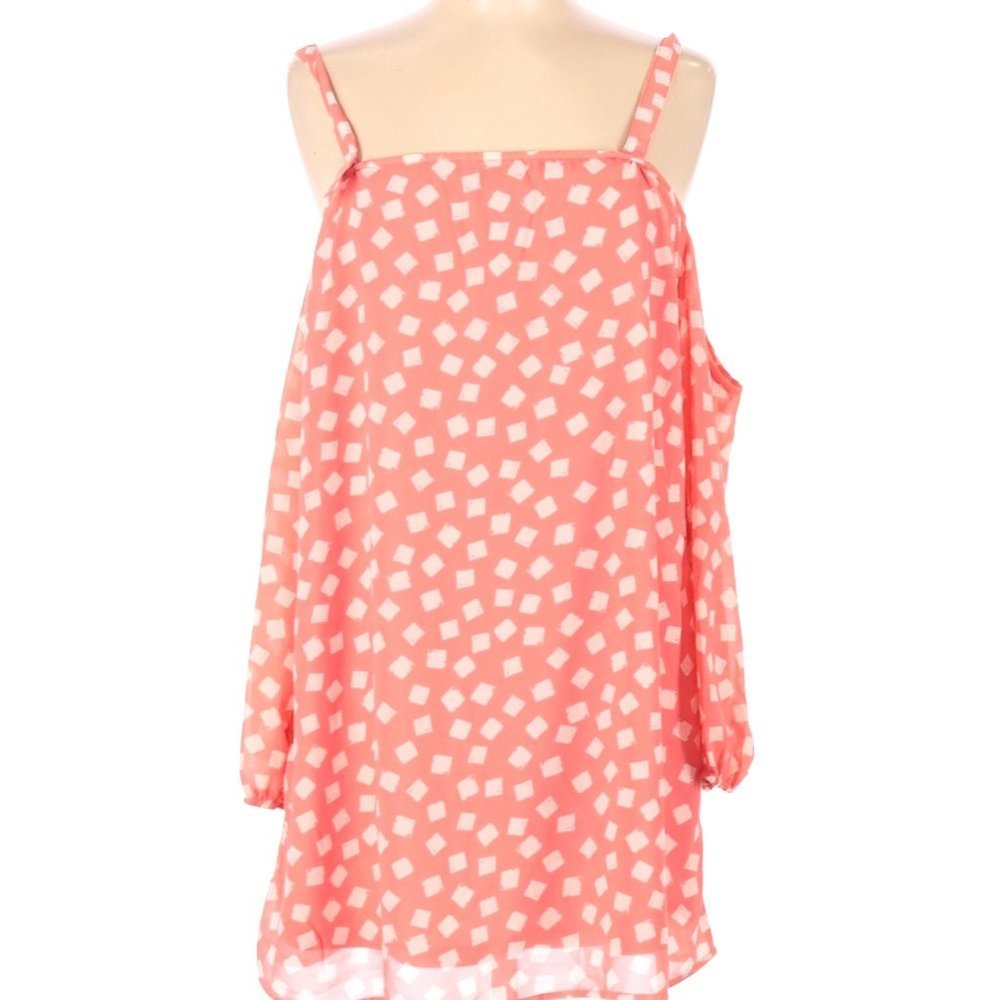 My Michelle Cold Shoulder Polka Dot Bow Dress